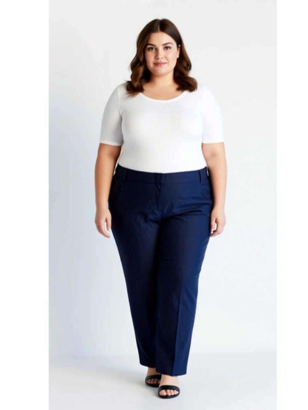 Van Heusen Women's Dress Pants, Blue Size 16 (H19)